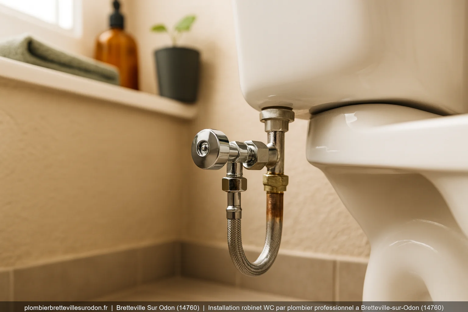 Installation robinet WC par plombier professionnel a Bretteville-sur-Odon (14760)